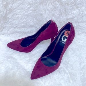 G by Guess Burgandy pumps size 10